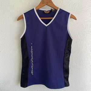 90s Vintage Harley Davidson Navy blue jersey